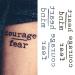 Oottati 2 Sheets Small Cute Temporary Tattoo Stickers Words Quote Courage Fear Heart Mind
