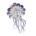 Beaupretty Fake Jellyfish Hair Clip Vocation Hair Sea Shell Pearl Hair Clip Bridal Side Clip Hair Barrettes for Women Hair Ties Holders Girl Hairpin Ocean Vacation Octopus Purple Faux Pearls