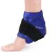 NEWGO Ankle Ice Pack Wrap Flexible Gel Cold Pack for Ankle Injuires, Reusable Gel Ice Pack for Ankle Pain Relief Hot Cold Therapy Ankle Cold Wrap for Sprains, Achilles, Tendonitis and Swelling