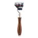 Haryali London Men's Wooden Shaving Set - 5-Edge Razor Black Badger Brush Stand Bowl & Soap | Premium Grooming for All Skin Types - Buy Online on GoSupps.com