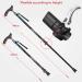 Telescopic Crutches Adult Crutches Wooden Handles Carbon Cloth Wrapped Body Beautiful and Comfortable Maximum Load-Bearing 100Kg Interesting Brown - Buy Online on GoSupps.com