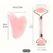 Rose Quartz Facial Roller & Gua Sha Set - Enhance Your Beauty Routine | International Shipping - Buy Online on GoSupps.com