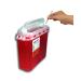 2-Pack 5.4 Qt Style Sharps Disposal Container with Touch-Free Rotating Lid - Buy Online on GoSupps.com