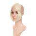 Bangs Hair Bangs Clip In Middle Part Bangs Hairpieces Synthetic Clip In Hair Extension Top Hair Piece For Women Fake Hair Hair Extensions(Bleach blonde) 9inch Bleach blonde