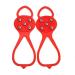 Milaloko 1 Pair (Kids Size) Crampons,Traction Cleats,Spike for Winter Walking Safety,Shoe Grips on IceSnow for Children Girls and Boys,Kids' Size 8-10 Red