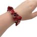 Topkids Accessories Set of 2 Floral Cotton Scrunchies for Girls & Women Hair Accessories for Ladies & Girls Hair Bobble Hair Band Scrunchie (Dark Red) - Buy Online on GoSupps.com