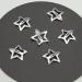 Silver Hollow Star Hair Clips | Set of 10 for Girls and Women - Buy Online on GoSupps.com