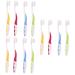 Minkissy 12 STK Tools for the oral care children's toothbrush manual toothbrush children toothbrush baby toothbrush baby toothbrush family package toothbrush set pregnant woman