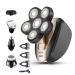 Electric Razor for Men 5 in 1 Men's Electric Shaver Six Heads Waterproof Razor Hair Trimmer USB Rechargeable Body Shaver Nose Hair 5-in-1