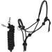 Marengos knotted halter with reins black Black Pony
