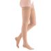 Medi Medive Comfort Sondish Calle compression stockings with lace unisex |Short |Particularly soft support stockings CCL2 with a knobs for women and men |Caramel |Size I