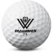 Diawings Max Distance Golf Balls - Anti Slice, Low Spin for Straight Shots | Half Dozen 6 Balls (White, Pink, Orange, Yellow) - Buy Online on GoSupps.com
