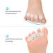 Toe Separator for Bale Toes - 2 Pairs Gel Toe Corrector & Soft Midfoot Pads for Pain Relief - Buy Online on GoSupps.com