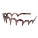 3 Pcs Resin Sharks Tooth Comb Hairbands - Hair Accessories for Women and Men - 3 Colors - Buy Online on GoSupps.com