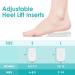 Adjustable Orthopedic Heel Lift - 3 Layer Height Increase Insoles for Leg Length Discrepancy Pain Relief for Achilles Tendonitis & Heel Spurs - Small Size (Women 4.5-9.5 | Men 6-8.5) - Transparent - Buy Online on GoSupps.com