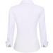 WARHORSEE Women's White Button Down Shirt - Long Sleeve V Neck Business Casual Blouse - XL - Buy Online on GoSupps.com