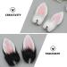 Toyvian 2 Pairs Bunny Hairpin Bunny Ears Clip Outfit for Girls Costume Party Accessory Cat Ear Hairpins Easter Hair Pins Mini Cat Ear Barrette Easter Girls Hair Clips Fairy Trinkets Plush - Buy Online on GoSupps.com
