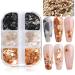 Irregular mica flakes nail nail sequins changar marble flakes nail glitter disc irregular marble nail sticker for manicure DIY nail decoration