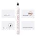 Waterproof MoonKong Eyebrow Pen with 4 Point Pencil and Stencil Kit - 2# Brown - Buy Online on GoSupps.com