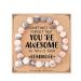 HGDEER "Sometimes You Forget You're Awesome Unique Gifts Natural Stone Bracelets for Women Teen Girls Pink