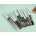 8 Pieces Travel Makeup Brushes with Bag Set Mini Makeup Brushes for Face Foundation Blush Eyeshadow (Gray) - Buy Online on GoSupps.com