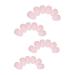 Buy Almond Press on Nails Short - Pink White Glossy Full Cover Reusable False Nails - 24 Pcs for Women | RIICFDD - Buy Online on GoSupps.com