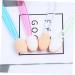 PLAFOPE 50pcs Two-color Eyeshadow Brush Applicator Makeup Brush Oval Makeup Brushes White Plastic Handle - Buy Online on GoSupps.com