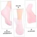 Ipetboom 1 Pair Sock Moisturizing Gel Booties Titanium Ear Pick Beauty Care Silicone Gel Skin Protect Soles Essential Oil Tableware Sucker Miss Moisture Cream Pink Natural Sebs 35X7X1cm - Buy Online on GoSupps.com