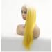 BGHJUE N Yellow Long Straight Synthetic Wig - 50% Human Hair Heat Resistant Soft & Smooth Wigs for Women - Buy Online on GoSupps.com