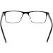 Mini Metal Blue Light Blocking Reading Glasses - Stainless Steel Frame (Black) | Anti Blue Light Filter | 1.5 Dioptres - Unisex - Buy Online on GoSupps.com