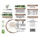 MCT Oil 60/40 - 100% Coconut Derived (500ml) by NKD Living - Buy Online on GoSupps.com