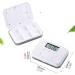 Digital Pill Dispenser with Alarm and LCD Display - 6 Compartment Mini Pill Organizer for Daily Medication Management - Buy Online on GoSupps.com