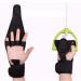 Lolicute Finger Splint Brace Ability Finger Anti-Spasticity Rehabilitation Auxiliary Training Gloves for Stroke Hemiplegia Patient and Athlete Finger Rehabilitation  Single Hand Universal  (Black)