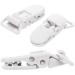 Aposous 20Pcs T-Shape Plastic Pacifier Clips - Baby Kids Soother Dummy Badge Holder - White - International Shipping Available - Buy Online on GoSupps.com