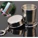 Stainless Steel Camping Mug Folding Cup Portable Outdoor Travel Collapsible Cup - Large Size (250ml) with Keychain - Pack of 1 - Buy Online on GoSupps.com
