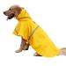 Tineer Adjustable Waterproof Pet Dog Hooded Raincoat Reflective Dog Rain Coat Jacket Dog Rain Clothes for Small Medium Large Dogs (XXL Yellow) XXL Yellow