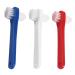 Healvian 3st toothbrush care accessories teeth on both sides prosthesis cleaning device prosthesis cleaner brush for braces portable prosthesis brush false plastic manual detergent