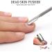 3 Pieces Set Cuticle Pusher Pedicure Cuticle Pusher Tool Kit Nail Cuticle Fork Nail Remover Tool for Toe Nail Care Manicure Dead Skin Removal Tool with File Cutter - Buy Online on GoSupps.com