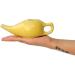 Ancient Impex Ceramic Neti Pot for Nasal Cleansing | Travel-Friendly Design + 5 Sachets Neti Salt | Natural Infection & Sinus Remedy (Yellow - Buy Online on GoSupps.com