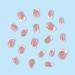 24 Pcs Short Square French Tip Press on Nails with Rhinestone Designs - Nude Pink Glue on Nails for Women - Buy Online on GoSupps.com