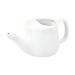 HealthGoodsIn Ceramic Neti Pot for Sinus Spill Proof Premium Grade Dishwasher Safe Holds 225 Ml. Water - White Crackle