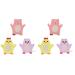 FOMIYES 6 pcs bath gloves shower sponges for men bath washcloths Bath Rubbing Towel scrub mittens men Baby Shower Towel Bath Sponge Gloves loofah washcloth cotton scrubber clean toddler Assorted Colorx2pcs 18x15x1.1cmx2pcs