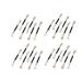 Beavorty Double-headed Eyeshadow Brush 30pcs Disposable Makeup Eyeshadow Disposable Brush Eyeshadow Eye Shadow Brush