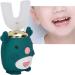 U-Shaped Kids Automatic Toothbrush | 5-Speed Autobrush | Cute Cartoon Design | Electric Toothbrush for Toddlers (Green, 6-14 Years Old) - Buy Online on GoSupps.com