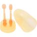 Agate Baby Toothbrush & Tongue Cleaner - Soft Silicone Bristles for Toddlers 0-3 Years | Oral Care & Dust Protection - Buy Online on GoSupps.com