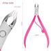 Andlane Cuticle Trimmer and Pusher - Professional Stainless Steel Nippers - Manicure/Pedicure Tool (Pink) - Buy Online on GoSupps.com