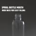 Palm Safe 20 pcs 100ml/3.5 OZ Clear Plastic Travel Bottles Durable Recyclable BPA Free Storage Bottles Empty Refillable Containers with Flip Cap Leak Proof for Toiletries 1 count (Pack of 20) - Buy Online on GoSupps.com