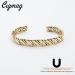 Cigmag Lymphatic Drainage Copper Bracelet for Women | 99% Pure Copper Magnetic Bracelet | Adjustable Brazaletes Cuff Bangle | Grape Tricolour Pattern - Buy Online on GoSupps.com