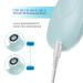 CARESHINE Rechargeable Electric Facial Brush with 3 Heads - Minimize Pores, Acne, and Blackheads - Buy Online on GoSupps.com