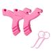 2 Pcs Aligner Removal Tool 2 Pieces Y-Shaped aligner chewies for aligner trays seater or invisible braces aligner metal braces aligner chewies aligners for orthodontic (Pink)